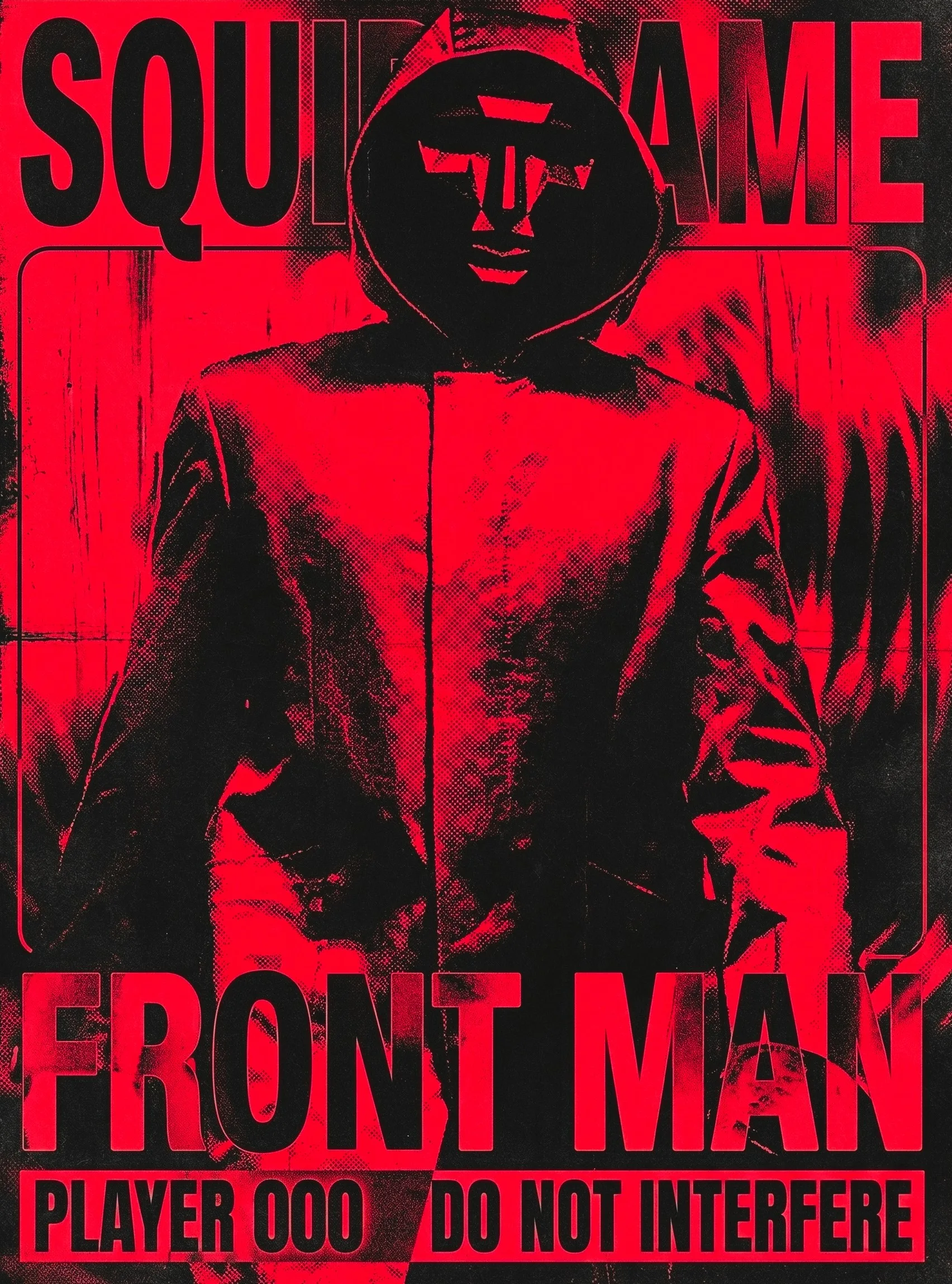 Poster ilustrado de Frontman con diseño audaz